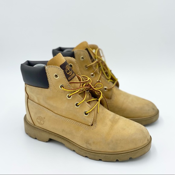 Timberland Other - Timberland Classic Unisex Youth Waterproof Tan Boots 10960 Size 5.5Y